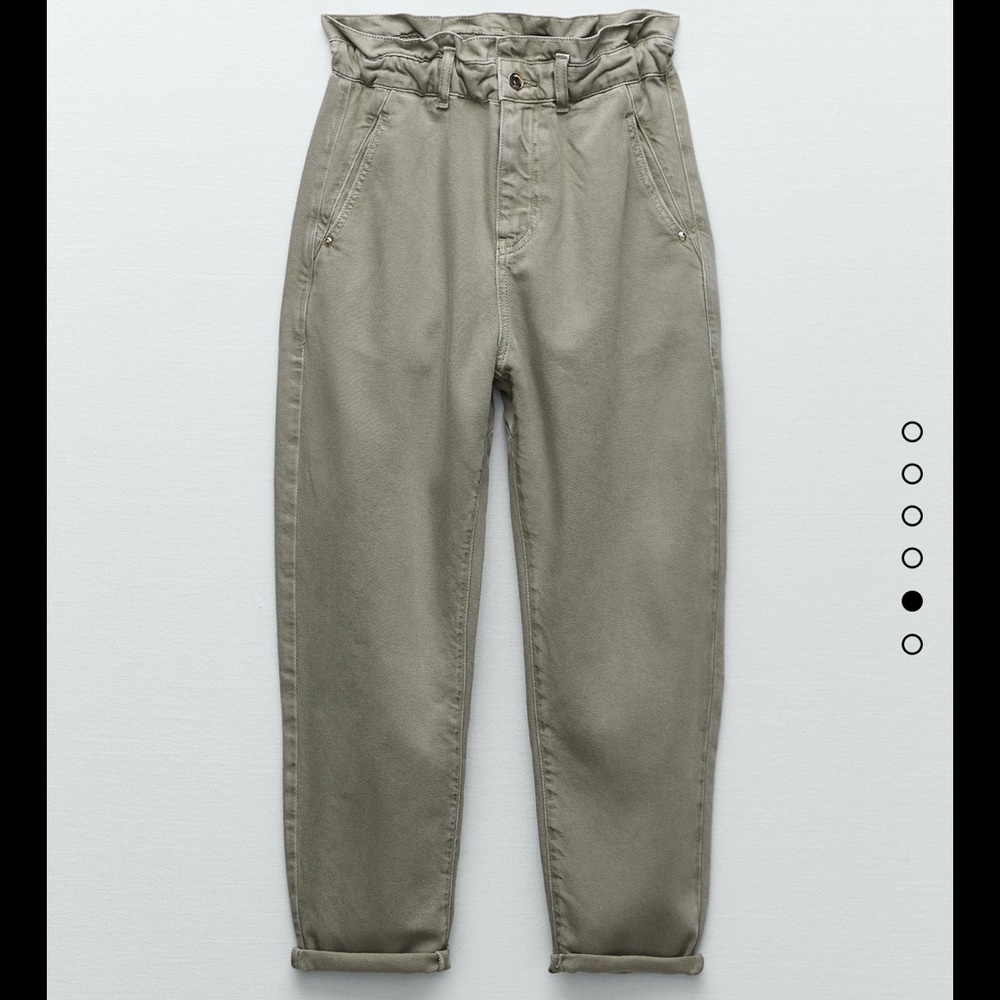 Zara Jeans Baggy Paperbag